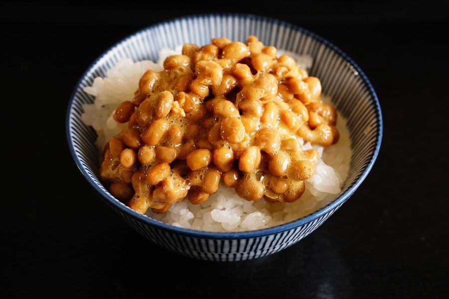 Natto is a famous Japanese dish, known for its pungent smell.