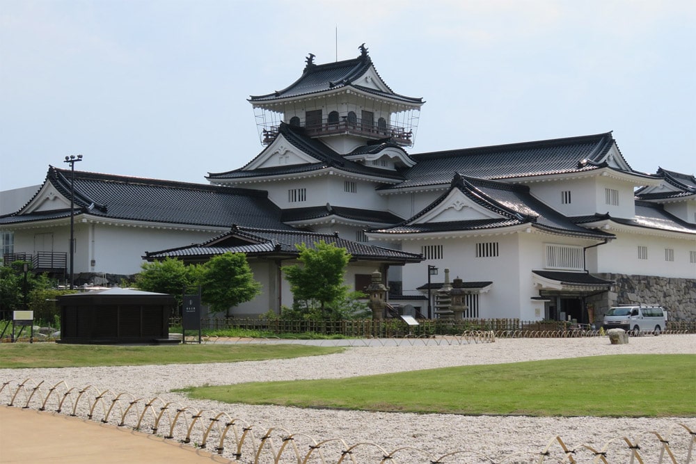 Toyama castle in Toyama Prefecture