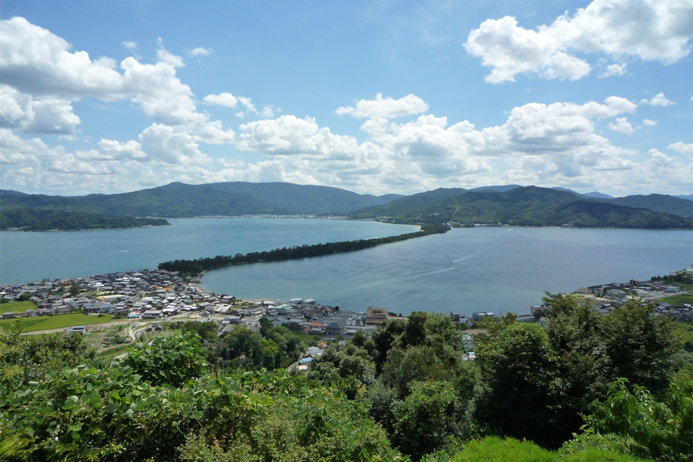 Amanohashidate as seen from the north