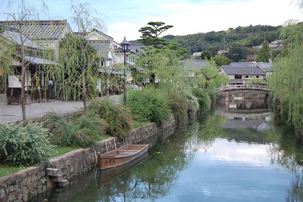 Kurashiki Canal in Okayama prefecture