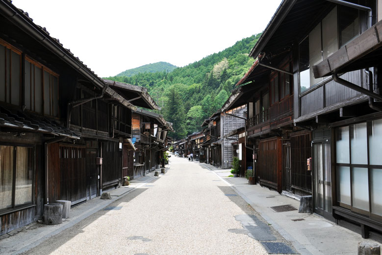 Narai-juku is a well-preserved historical post town located in the Kiso Valley of Nagano Prefecture, Japan.