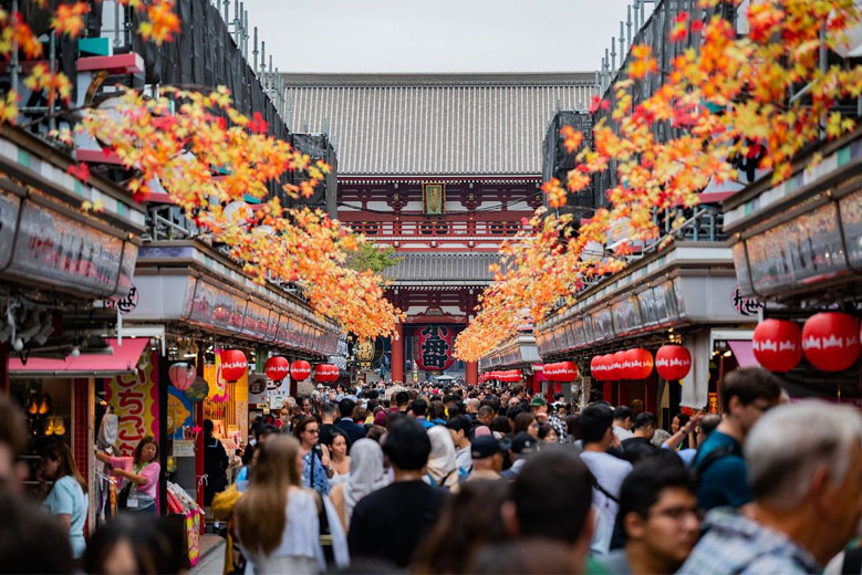 Overtourism in Japan is a serious problem, particularily are instagram spots such as Senso-ji Temple, in Tokyo.